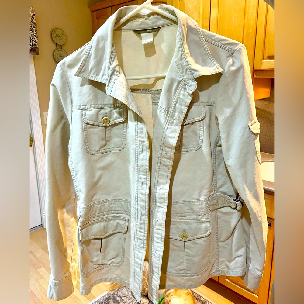 Vintage J crew utility/cargo jacket size Large